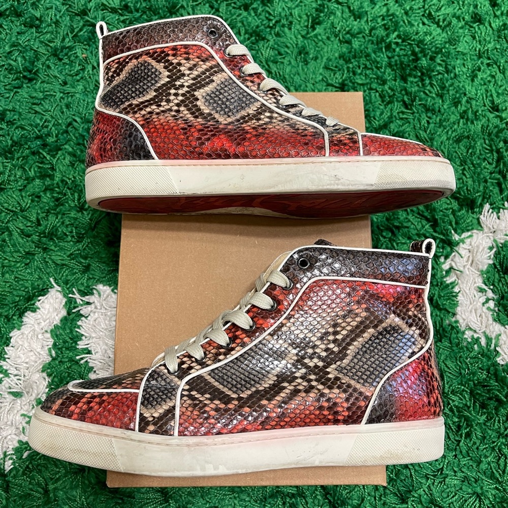 Christian Louboutin Phyton Snakeskin Hightop